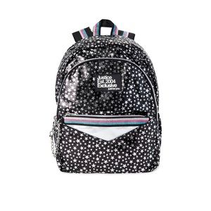 Justice backpack star print